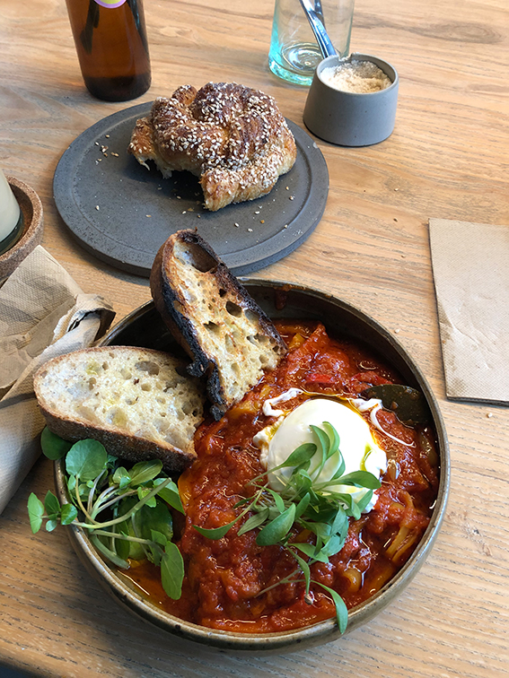 Pollen Shakshuka and Tahini pastry